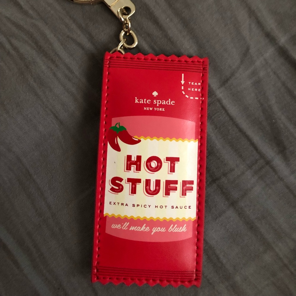 Kate Spade hot sauce keychain